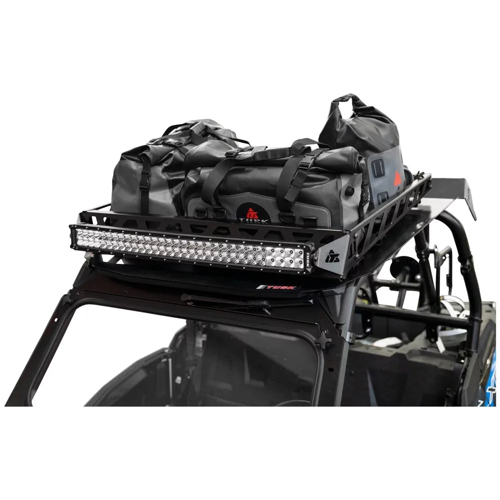 Bar For POLARIS RZR XP Turbo Limited Edition 2019. Tusk UTV Adventure Roof Rack Rack with Force Roof and V2 30" Lt