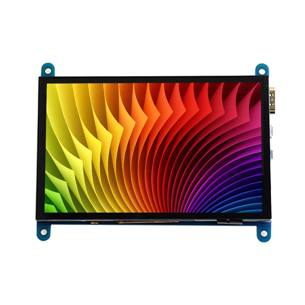 Walmeck 5 Inch Capacitive Touchscreen Display 800*480 Resolution Small Portable with USB Interface matching with Raspberry Pi Tool