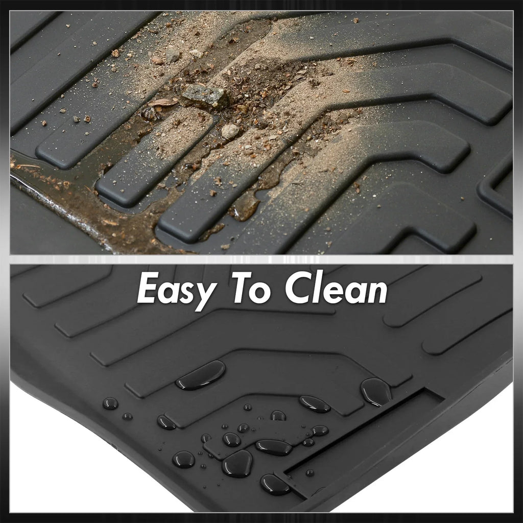AJP Distributors 3-Piece All climate Season Proof Guard TPE Rubber Floor Mats Liner Front Rear Set matching/Replacement For Honda CR-V CRV SUV RW RT 2017 2018 2019 2020 2021 2022 17 18 19 20 21 22