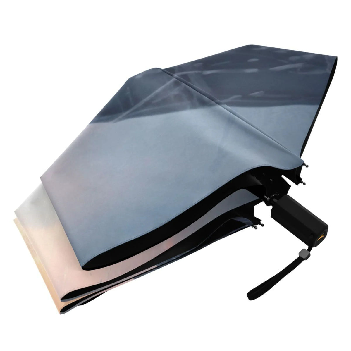 Winter Snow with craft Compact Folding Umbrella for Rain Windproof Travel Umbrella UPF 50+ Lightweight Packable Arc Size