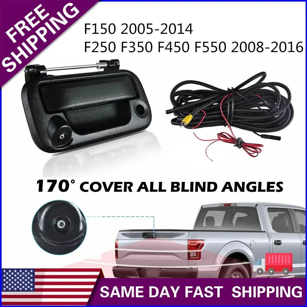 Tailgate Handle with Rear View Camera Backup Camera for  F150/F250/F350/F450