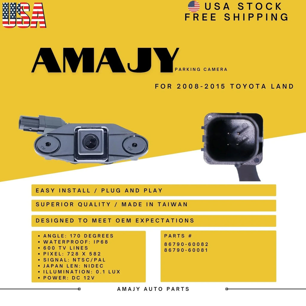 Backup Camera Replaces for 08-15  Land 86790-60082 86790-60081