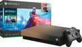 Pre-Owned  FMP-00023 Xbox One X 1TB Gold Rush Special Edition Battlefield V Bundle Gray Gold (Refurbished: Good)
