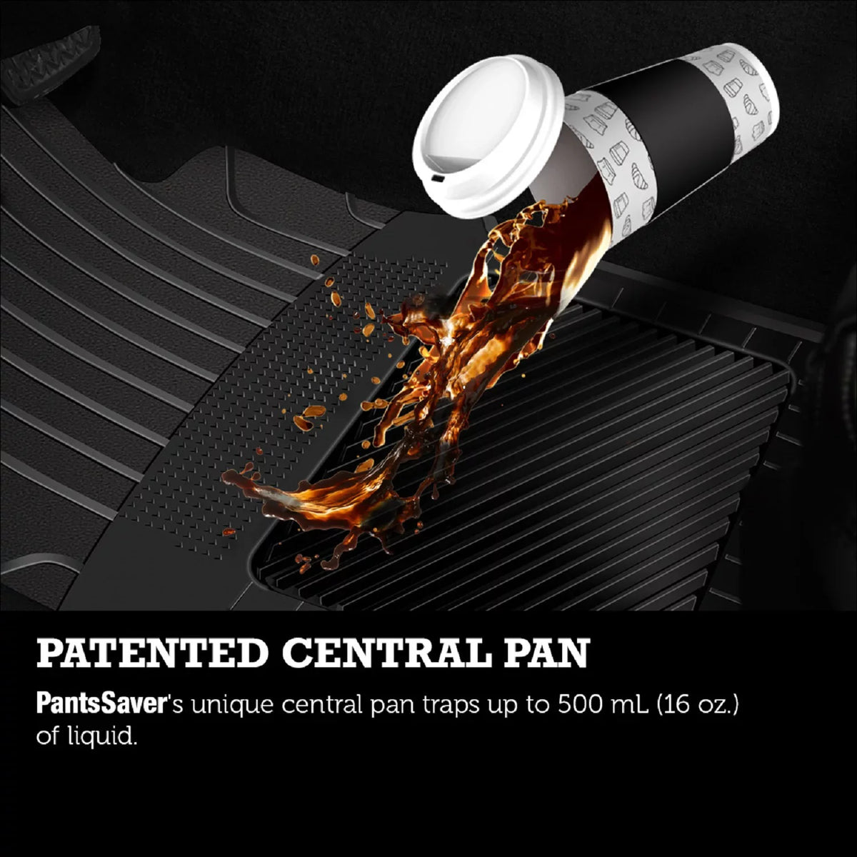 PantsSaver Floor Mats Custom Fit Car Mats for Genesis G70 2018-2023 All elements Protection (Black)