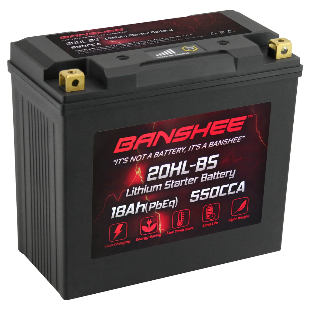 Banshee YTX20L-BS LiFePO4 Motorsports Battery suitable with CAN-AM Renegade 800R 2013 to 2015