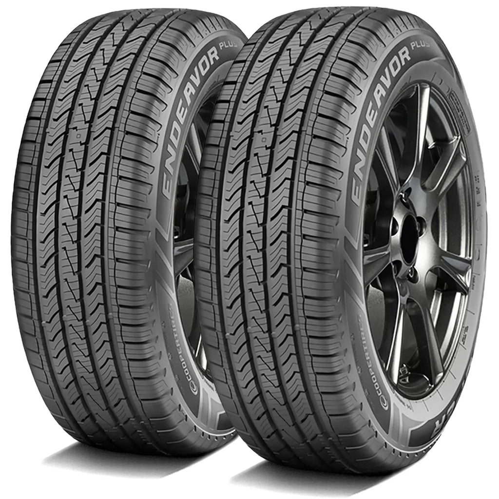 Pair of 2 (TWO) Cooper Endeavor Plus 255/60R19 109H AS A/S All Season Tires Fits: 2010 Buick Enclave CXL, 2021 Lincoln Aviator Base
