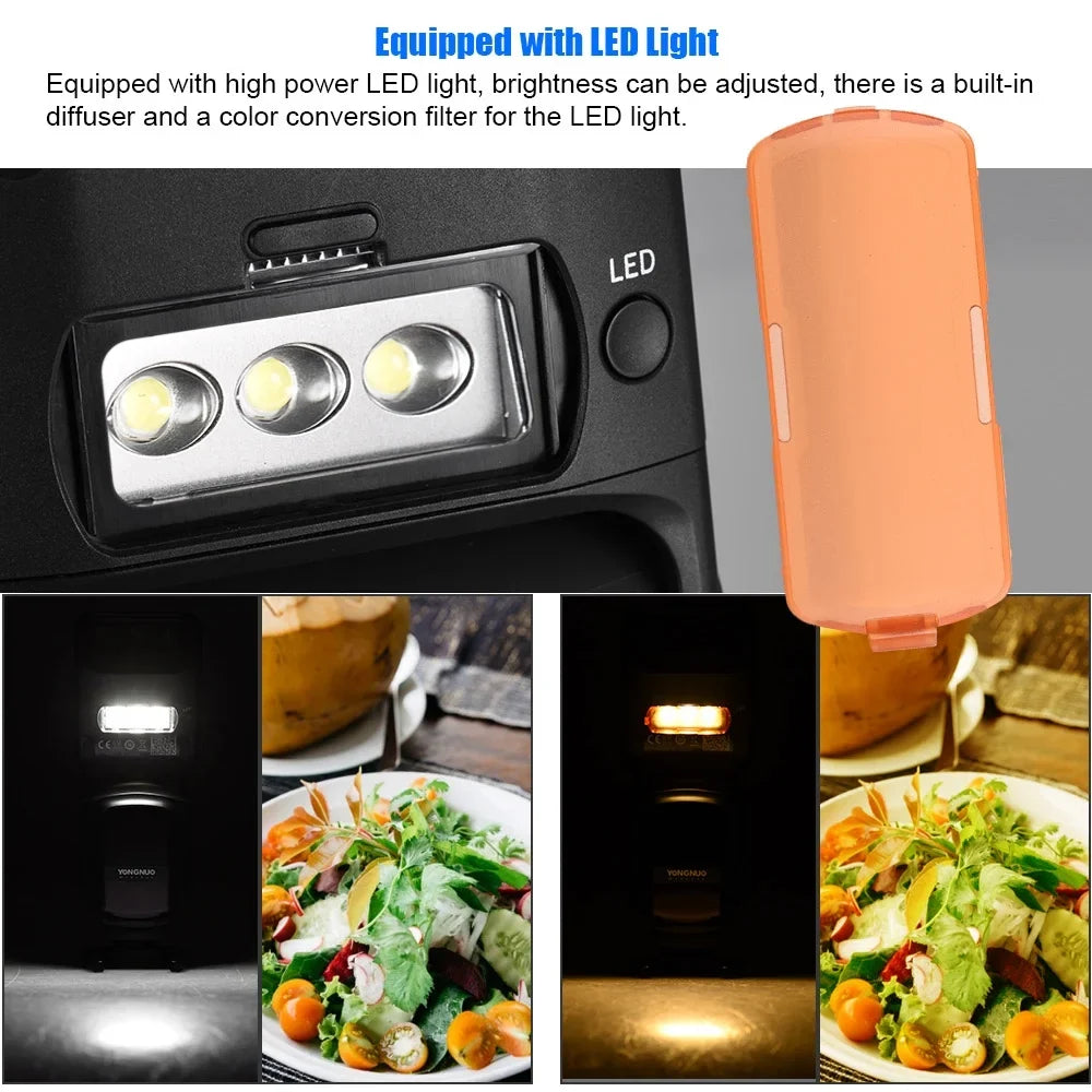 YONGNUO Camera Flash,With Yn622n Yn560 Yn968n Ii Ttl Speedlite 1/8000s Speedlite 1/8000s Hss Built-in Led 5600k Dslr Cameras suitable Yn622n Yn560 Wireless Yn968n Wireless Speedlite Master Optical