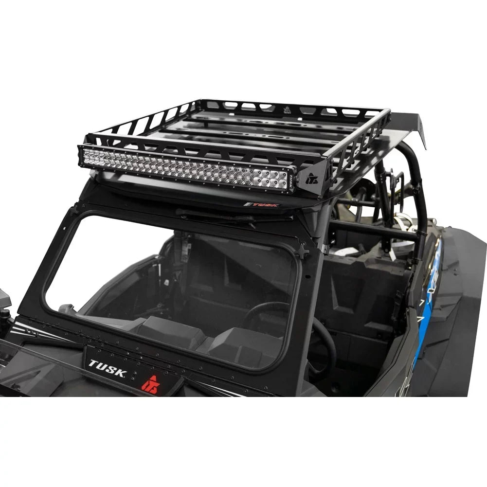 Bar For POLARIS RZR XP Turbo Limited Edition 2019. Tusk UTV Adventure Roof Rack Rack with Force Roof and V2 30" Lt