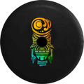 2018 2019 Wrangler JL Backup Camera Island Tiki Man Island Beach God Faded Tiedye Spare Tire shield for Jeep RV 33 Inch