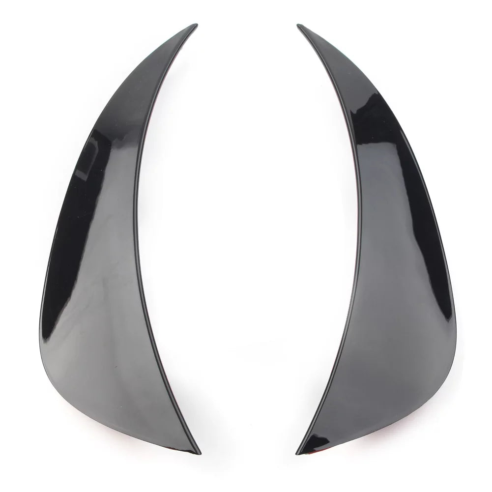 ZS Auto Front Bumper Air Vent shield Trim Glossy Black ABS For Mercedes Benz W205 AMG C-Class C180 C200 C300 C400 2015 2016 2017 2018