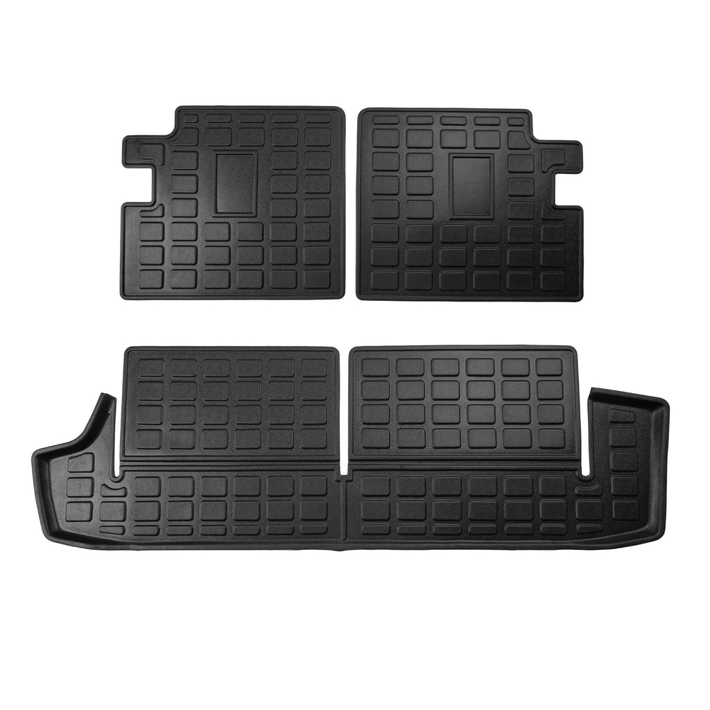 Fit 2010-2023  4Runner 7 Seats Trunk Mat Cargo Liner Accessories (3rd Row Backrest Mats+Trunk Mat)