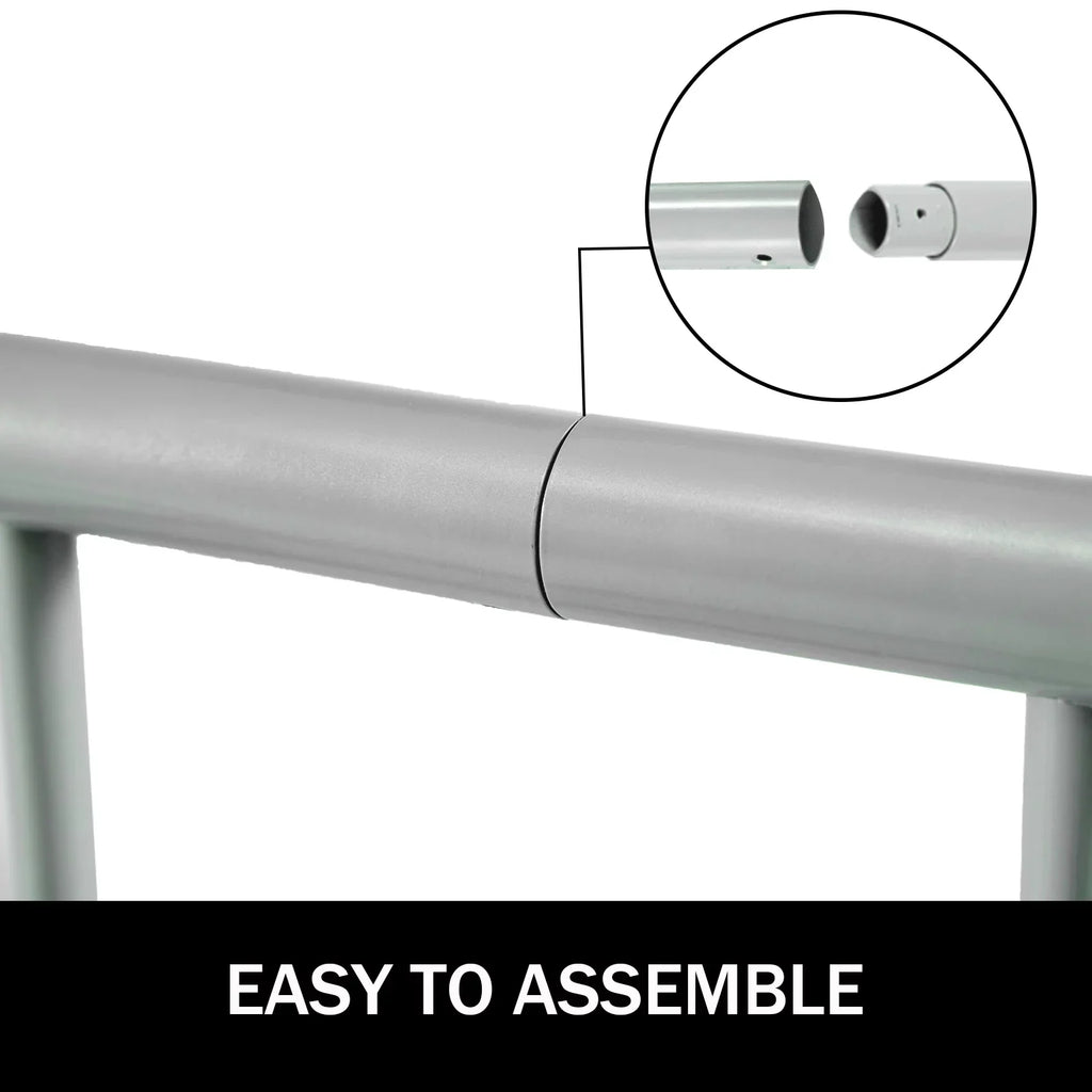 BENTISM 111" Length Floor Bike Rack, 9 Holders All-Steel Grid Bike Rack, Single-Side Storage Stand for Garages Streets Yards