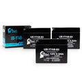 3 Pack - YT4B-BS Battery Replacement for (2.3Ah, 12v, Sealed) Factory Activated, Maintenance Free Battery - suitable with 2015 Yamaha SR400, 2008 Suzuki DR-Z70, 2009 Suzuki DR-Z70