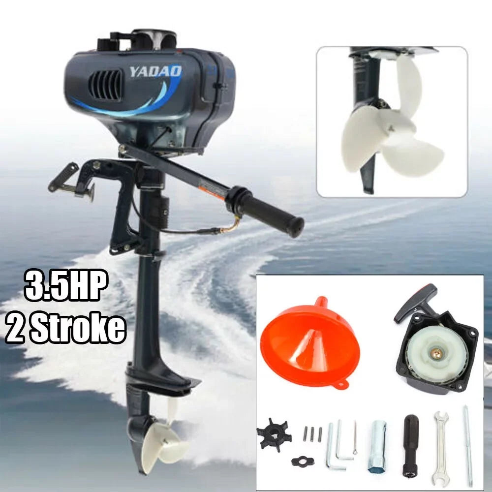 DENEST 3.5HP 2 Stroke Outboard Motor Fishing craft Engine CDI liquid Cooling 4000-5000rpm