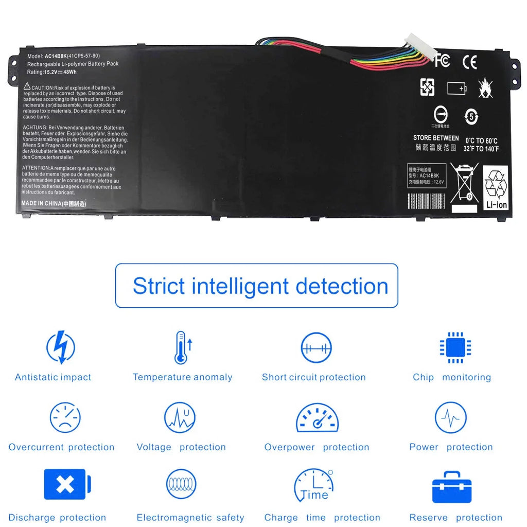 AC14B3K AC14B3K Battery for  Chromebook CB3-531 CB5-571 CB3-111 C810 C910
