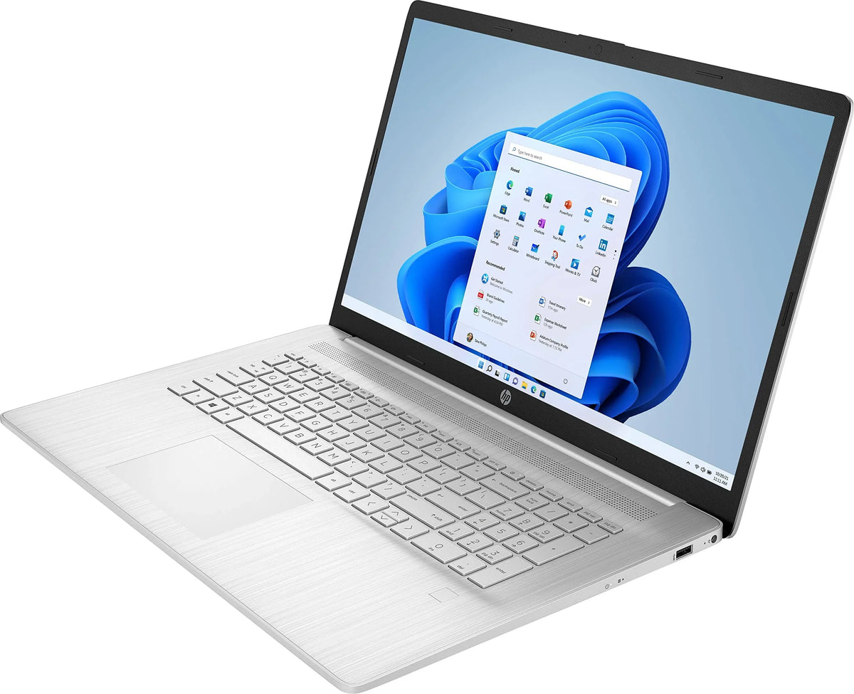 2022 17.3 Laptop Computer, 11th  Quad Core i5-1135G7, 12GB RAM, 256GB SSD,  Iris Xe Graphics, USB-C, Webcam, WiFi, HDMI, Windows 11, Silver+YSC Accessory