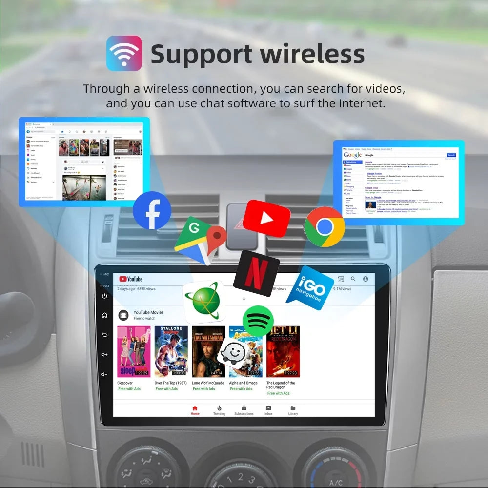 JMANCE 9 inch  CarPlay & Android Auto Car Stereo Receiver, Car Radio suitable with 2010-2013 Mazda 3 with backup camera