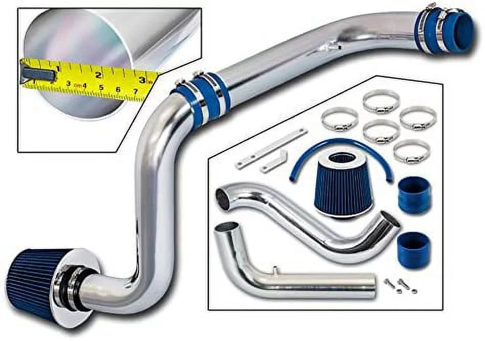 Rtunes Racing Cold Air Intake Kit + Filter Combo BLUE appropriate For 94-01 Acura Integra LS RS GS Models