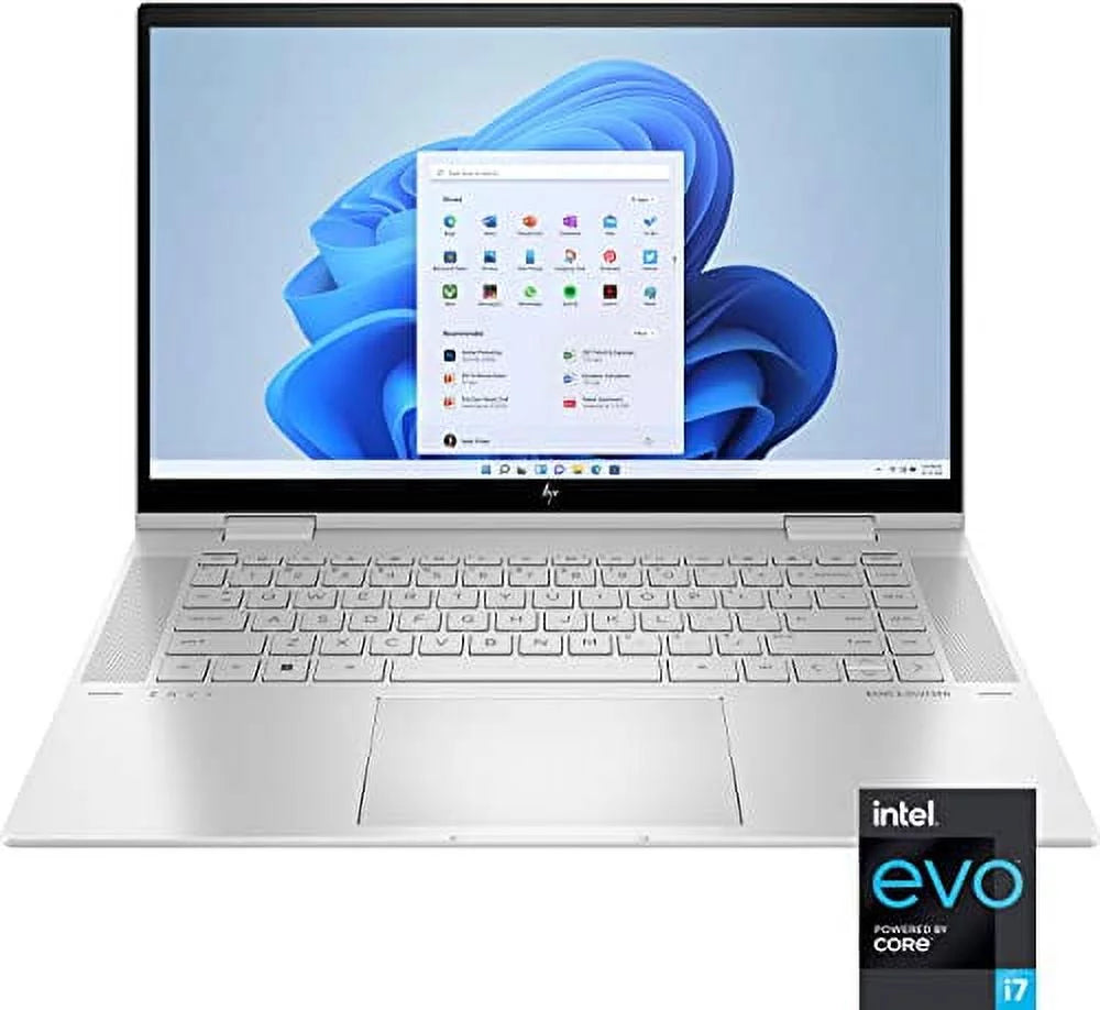 2022  Envy X360 15.6" FHD IPS Touchscreen 2-in-1 Laptop  EVO Platform i7-1255U 10-Core Iris Xe Graphics 24GB DDR4 1TB SSD Thunderbolt 4 WiFi 6E Backlit KB Windows 10 Pro w/RATZK 32GB USB
