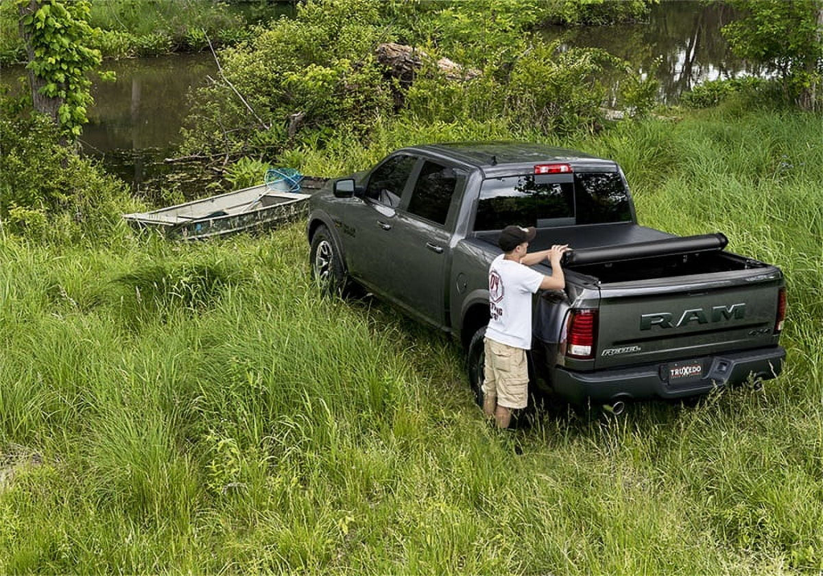 TruXedo Deuce Hybrid Truck Bed Tonneau wrap | 771501 | Fits 2007 - 2014 Chevy/GMC Silverado/Sierra 3500HD, Dually, w/Bed Caps 8' 2" Bed (97.6")