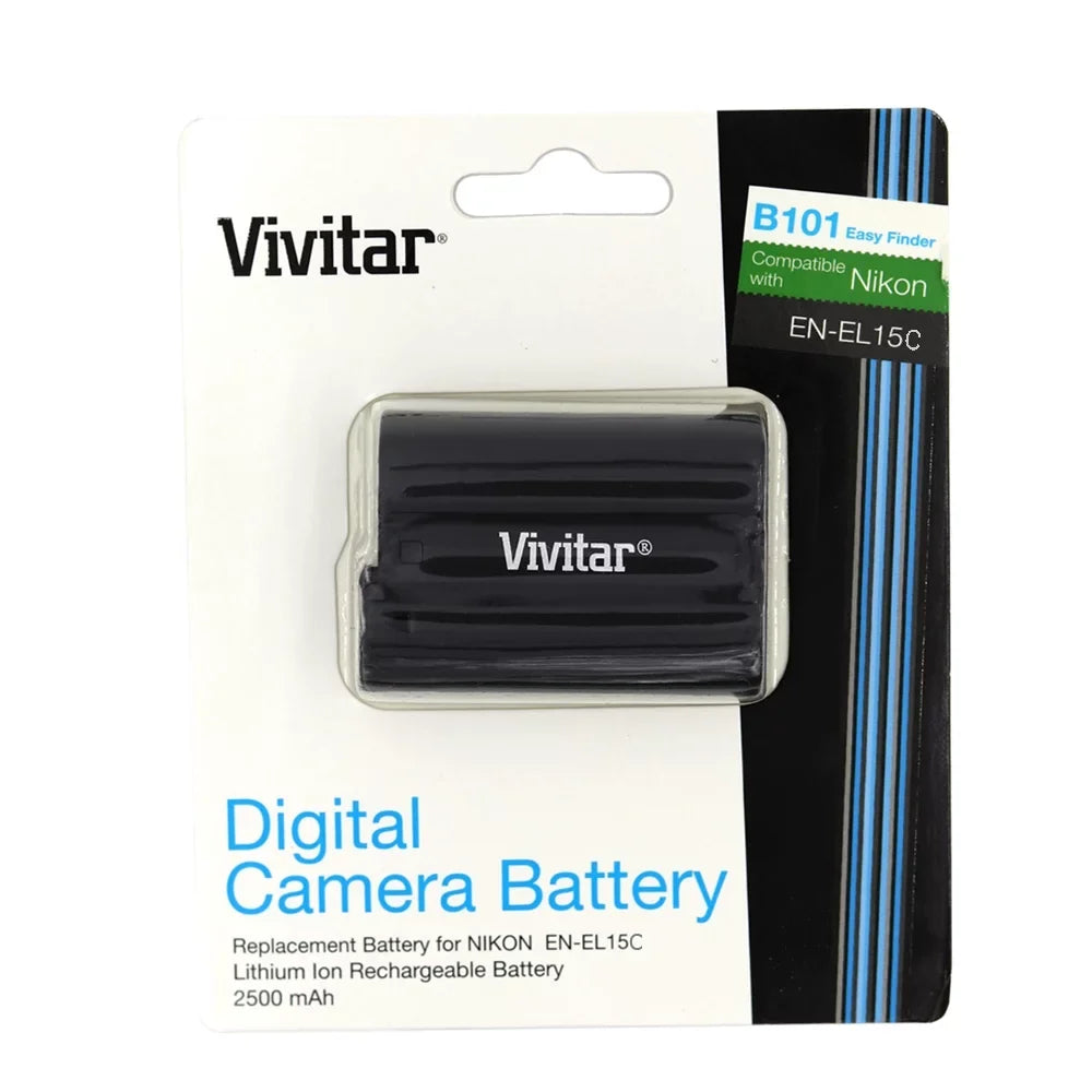 Vivitar Replacement Rechargeable Battery for  EN-EL15c + MH-25 Replacement Battery Charger