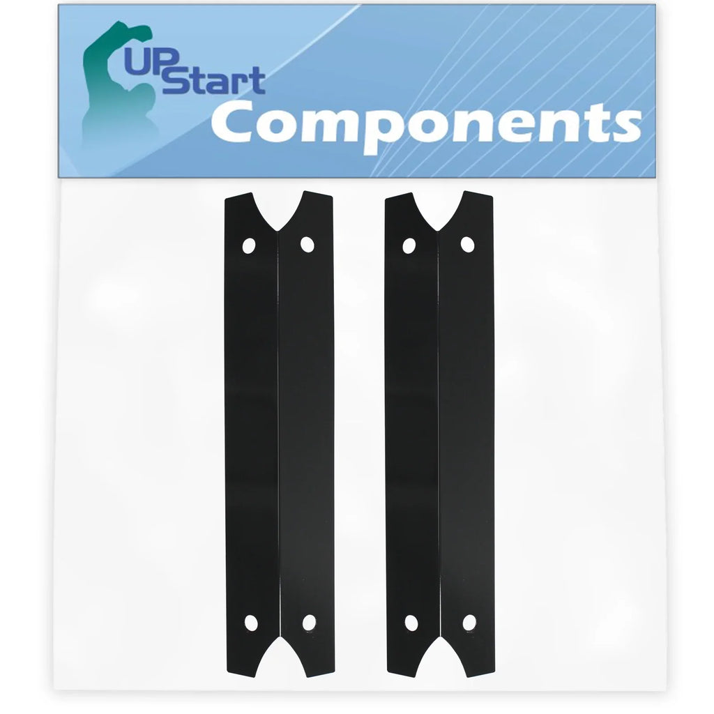 2-Pack BBQ Grill Heat Shield Plate Tent Replacement Parts for Charmglow 810-6830-0 - suitable Barbeque Porcelain Steel Flame Tamer, Flavorizer Bar, Vaporizer Bar, Burner wrap 17 3/4"