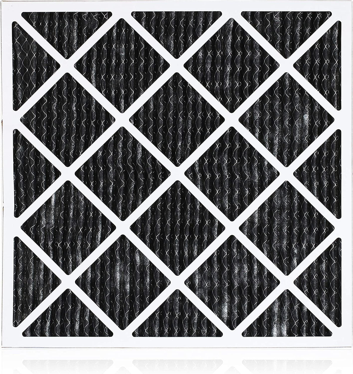 Filterbuy 20x24x1 MERV 8 Odor Eliminator Pleated HVAC AC Furnace Air Filters with Activated Carbon (2-Pack)
