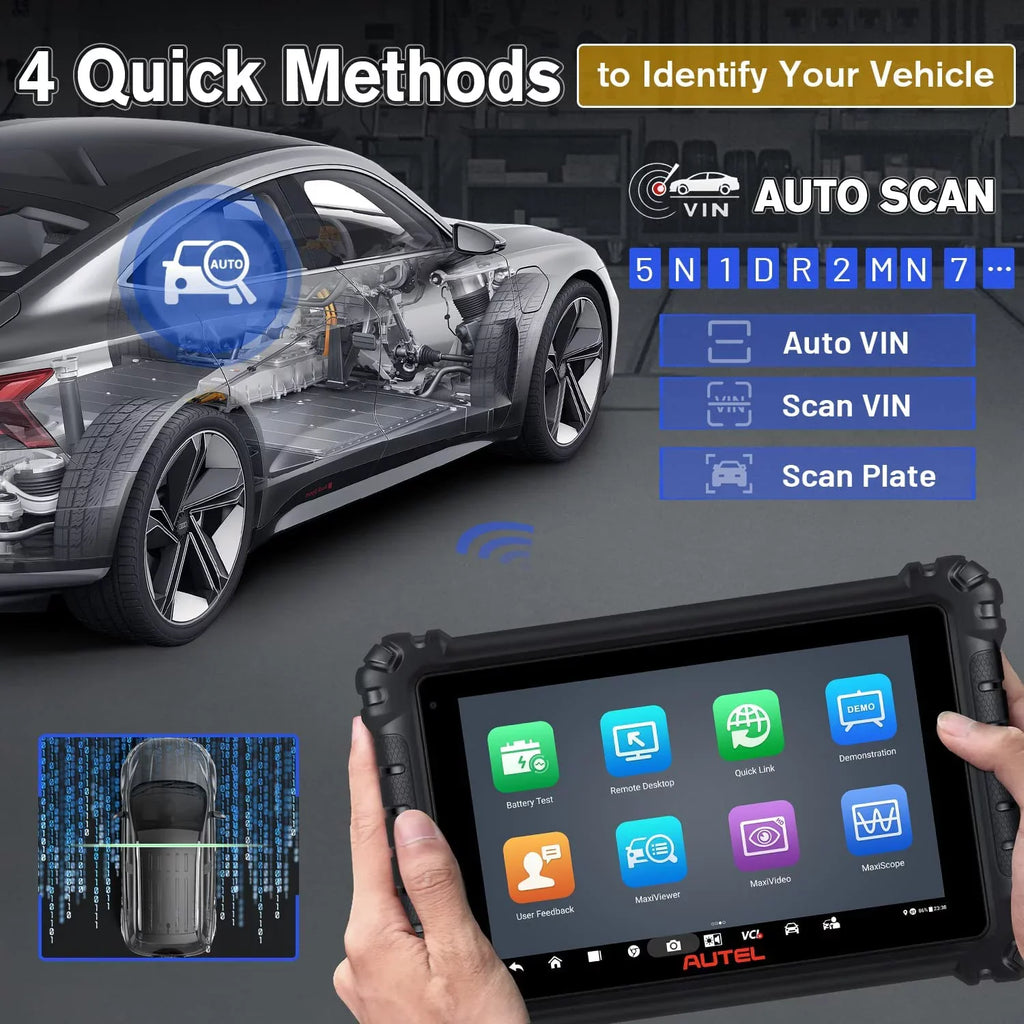 Autel MaxiSYS MS906 Pro Car Diagnostic Scanner, Upgrade of MS906BT/MK906BT, ECU Coding, Bi-Directional Control
