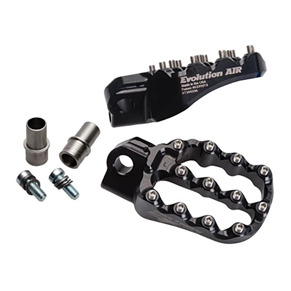 Fastway Evo Air Motorcycle Foot Pegs Kit Black matching With Sherco 300 SEF-R Six Days 2017