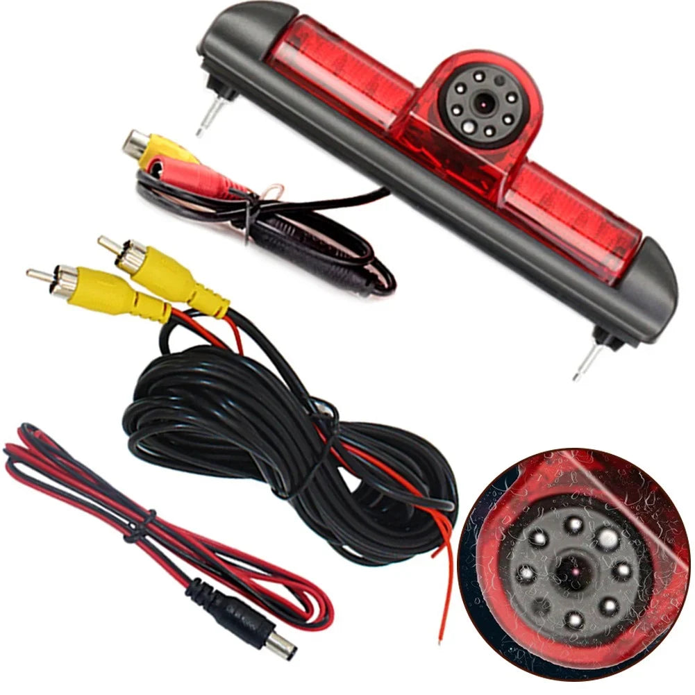 HD 3rd Brake Light Night Vision Camera For Fiat 2006-2017